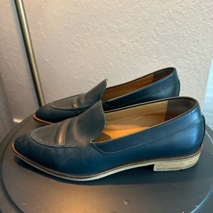 Emerald/teal colored everlane loafer flats